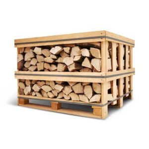 Box mit Hainbuchen-Brennholz
