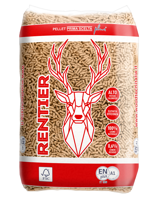 Rentier Pellets – Palette mit 70 Säcken à 15 kg