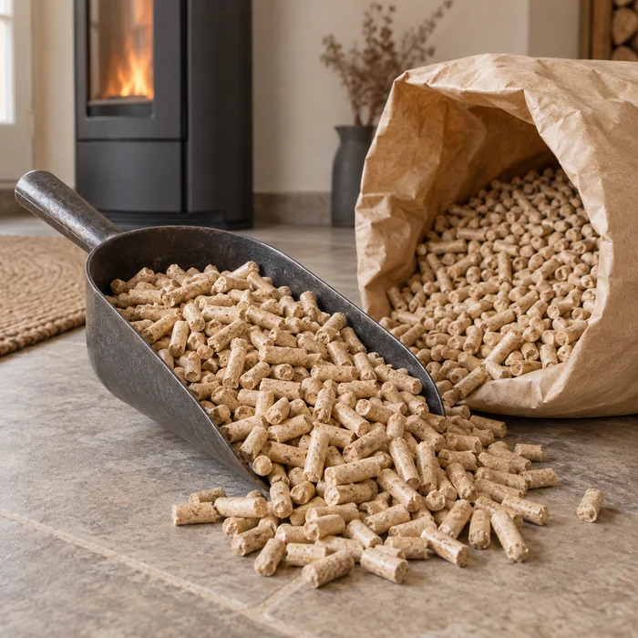 Holzpellets – illustrative Darstellung